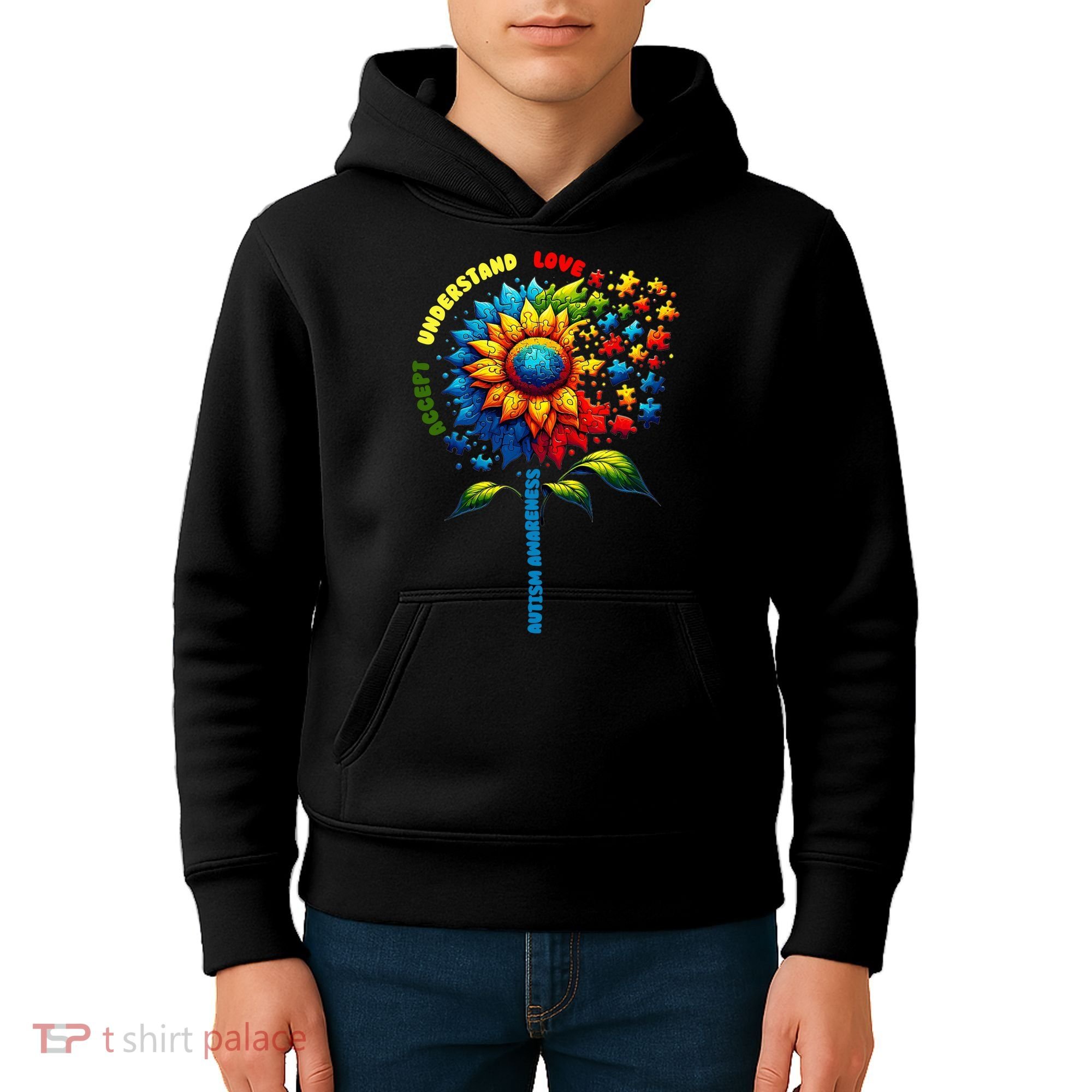 Autism Awareness Sunflower Quotes Kids Hoodie