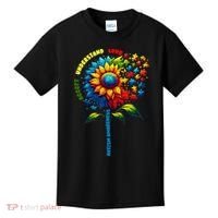 Autism Awareness Sunflower Quotes Kids T-Shirt thumb 0