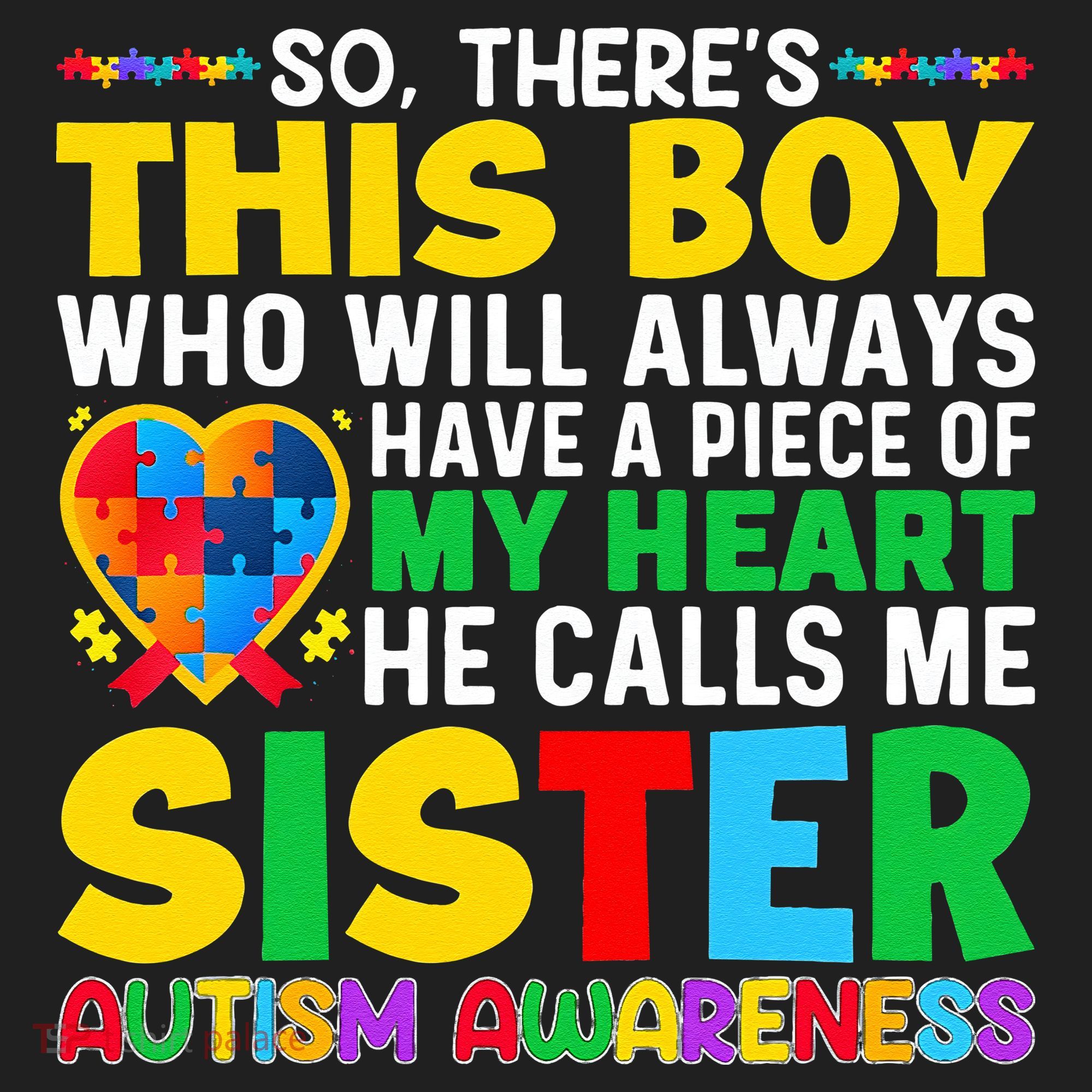 Autism Awareness Support Autistic Brother By Sister Beanie