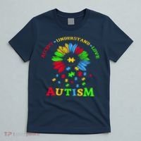 Autism Awareness Sunflower Puzzle Accept Understand Love T-Shirt thumb 5