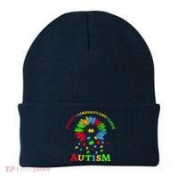 Autism Awareness Sunflower Puzzle Accept Understand Love Beanie thumb 0