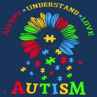 Autism Awareness Sunflower Puzzle Accept Understand Love Women's Hoodie thumb 2