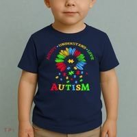 Autism Awareness Sunflower Puzzle Accept Understand Love Toddler T-Shirt thumb 2