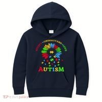 Autism Awareness Sunflower Puzzle Accept Understand Love Kids Hoodie thumb 0