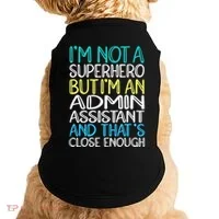 Admin Assistant Superhero Administrative Assistant Doggie Tank thumb 0