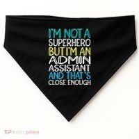 Admin Assistant Superhero Administrative Assistant USA-Made Doggie Bandana thumb 0