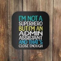 Admin Assistant Superhero Administrative Assistant Coaster thumb 0
