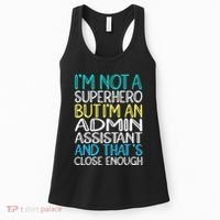 Admin Assistant Superhero Administrative Assistant Women's Tank Top thumb 0