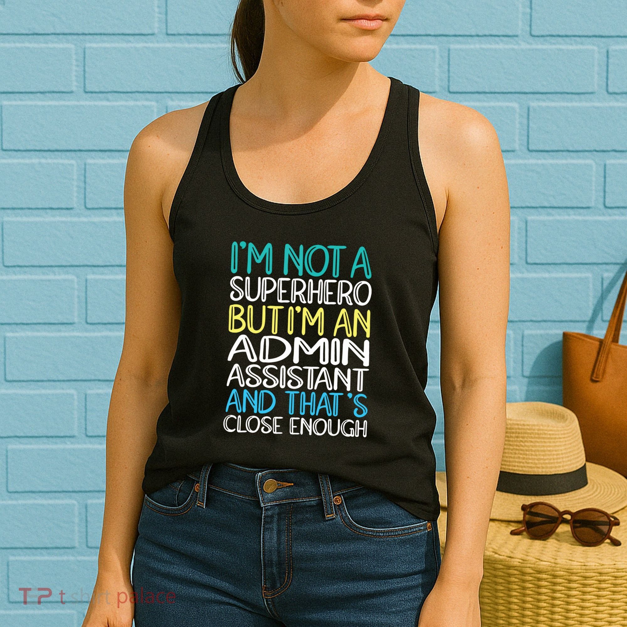 Admin Assistant Superhero Administrative Assistant Women's Tank Top