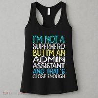Admin Assistant Superhero Administrative Assistant Women's Tank Top thumb 3