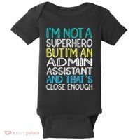 Admin Assistant Superhero Administrative Assistant Baby Bodysuit thumb 0
