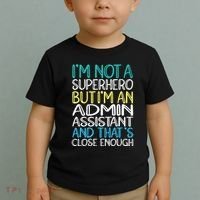 Admin Assistant Superhero Administrative Assistant Toddler T-Shirt thumb 2