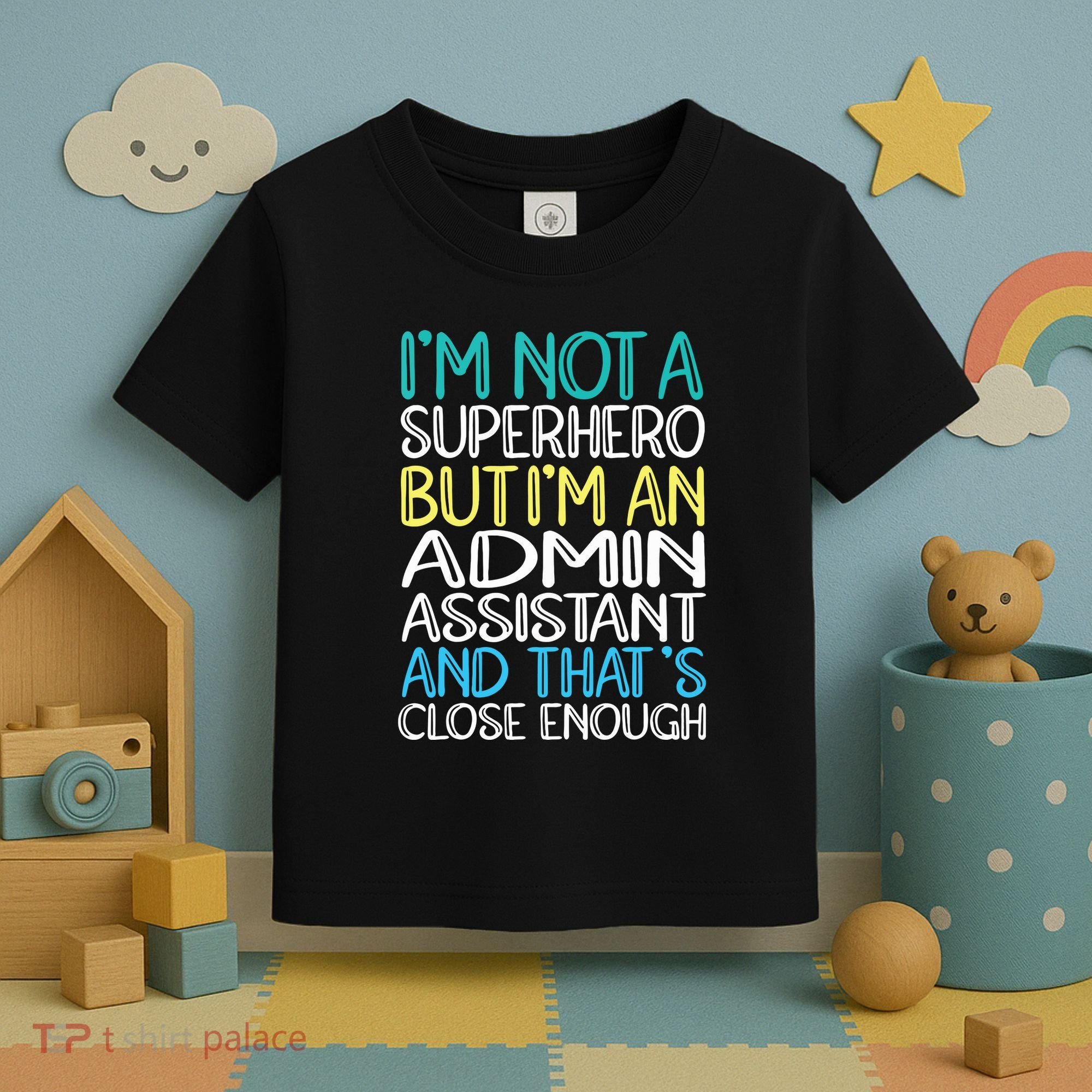 Admin Assistant Superhero Administrative Assistant Toddler T-Shirt