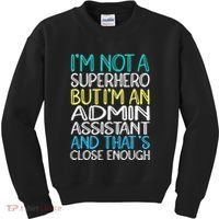 Admin Assistant Superhero Administrative Assistant Kids Sweatshirt thumb 0