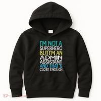 Admin Assistant Superhero Administrative Assistant Kids Hoodie thumb 0