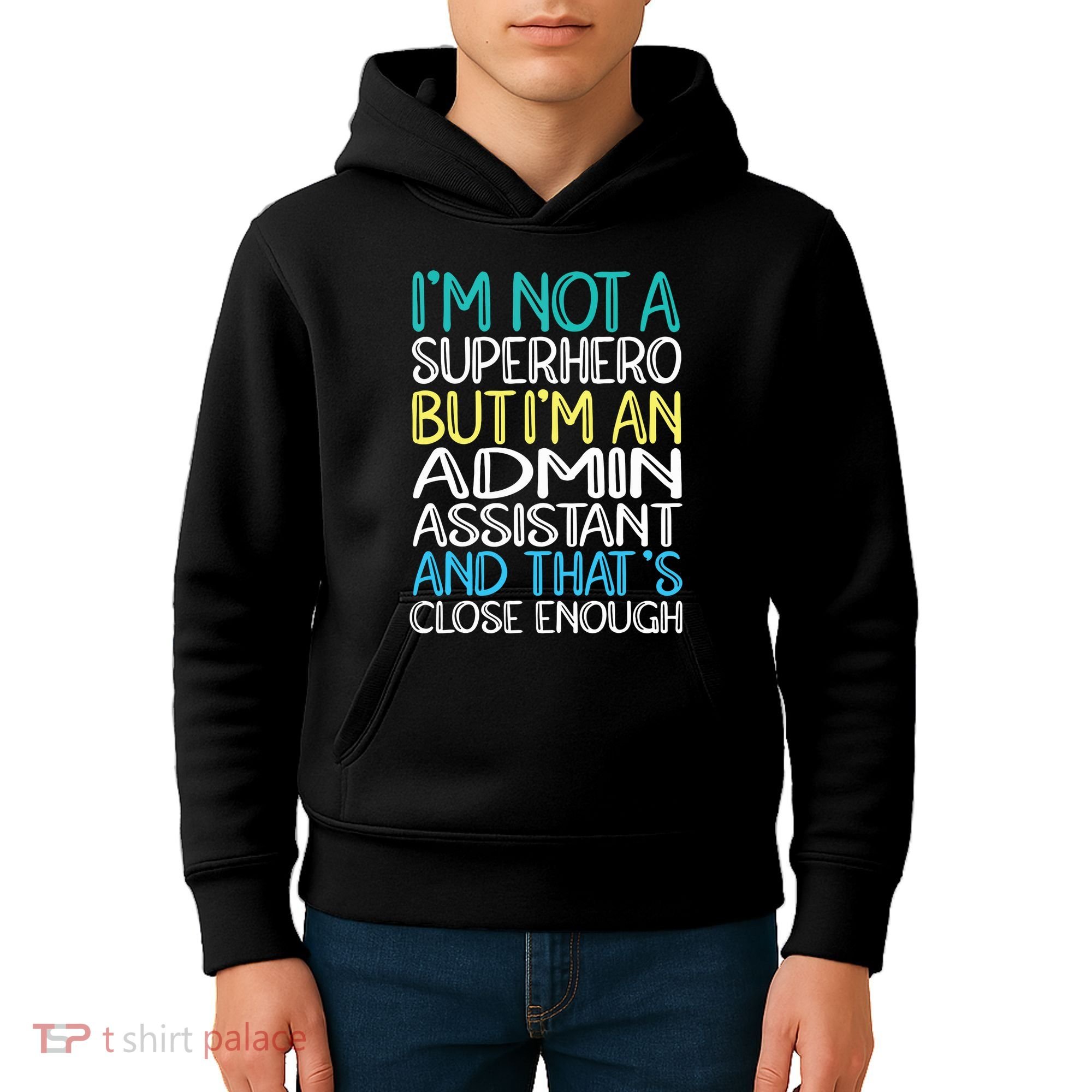 Admin Assistant Superhero Administrative Assistant Kids Hoodie