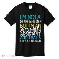 Admin Assistant Superhero Administrative Assistant Kids T-Shirt thumb 0