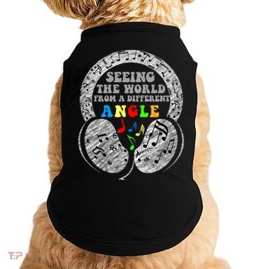 Autism Awareness Seeing The World From A Different Angle Gift Doggie Tank
