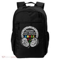 Autism Awareness Seeing The World From A Different Angle Gift Backpack thumb 0