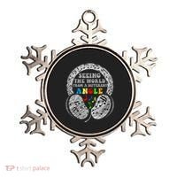 Autism Awareness Seeing The World From A Different Angle Gift Ornament thumb 0