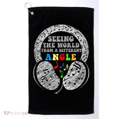 Autism Awareness Seeing The World From A Different Angle Gift Golf Towel