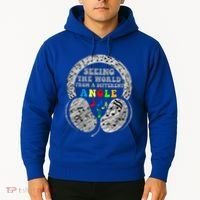 Autism Awareness Seeing The World From A Different Angle Gift Hoodie thumb 2