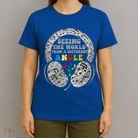Autism Awareness Seeing The World From A Different Angle Gift T-Shirt thumb 4