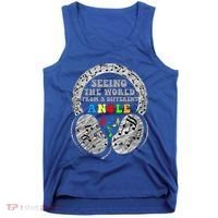 Autism Awareness Seeing The World From A Different Angle Gift Tank Top thumb 0