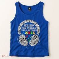 Autism Awareness Seeing The World From A Different Angle Gift Tank Top thumb 2