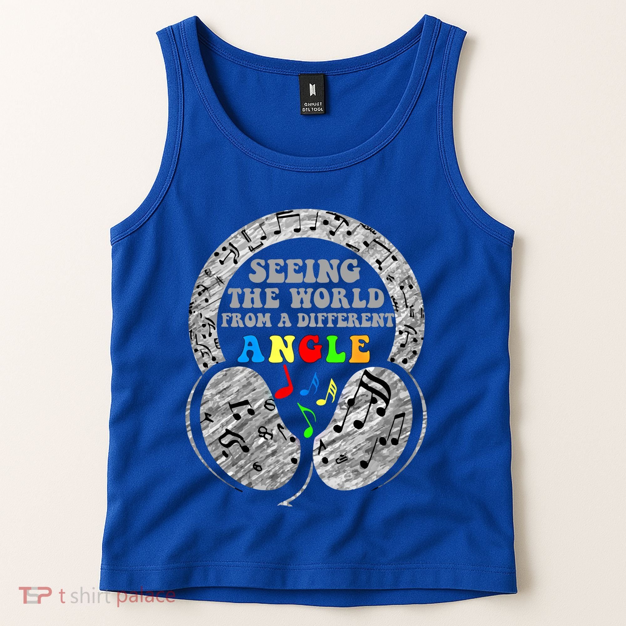 Autism Awareness Seeing The World From A Different Angle Gift Tank Top
