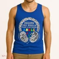 Autism Awareness Seeing The World From A Different Angle Gift Tank Top thumb 3