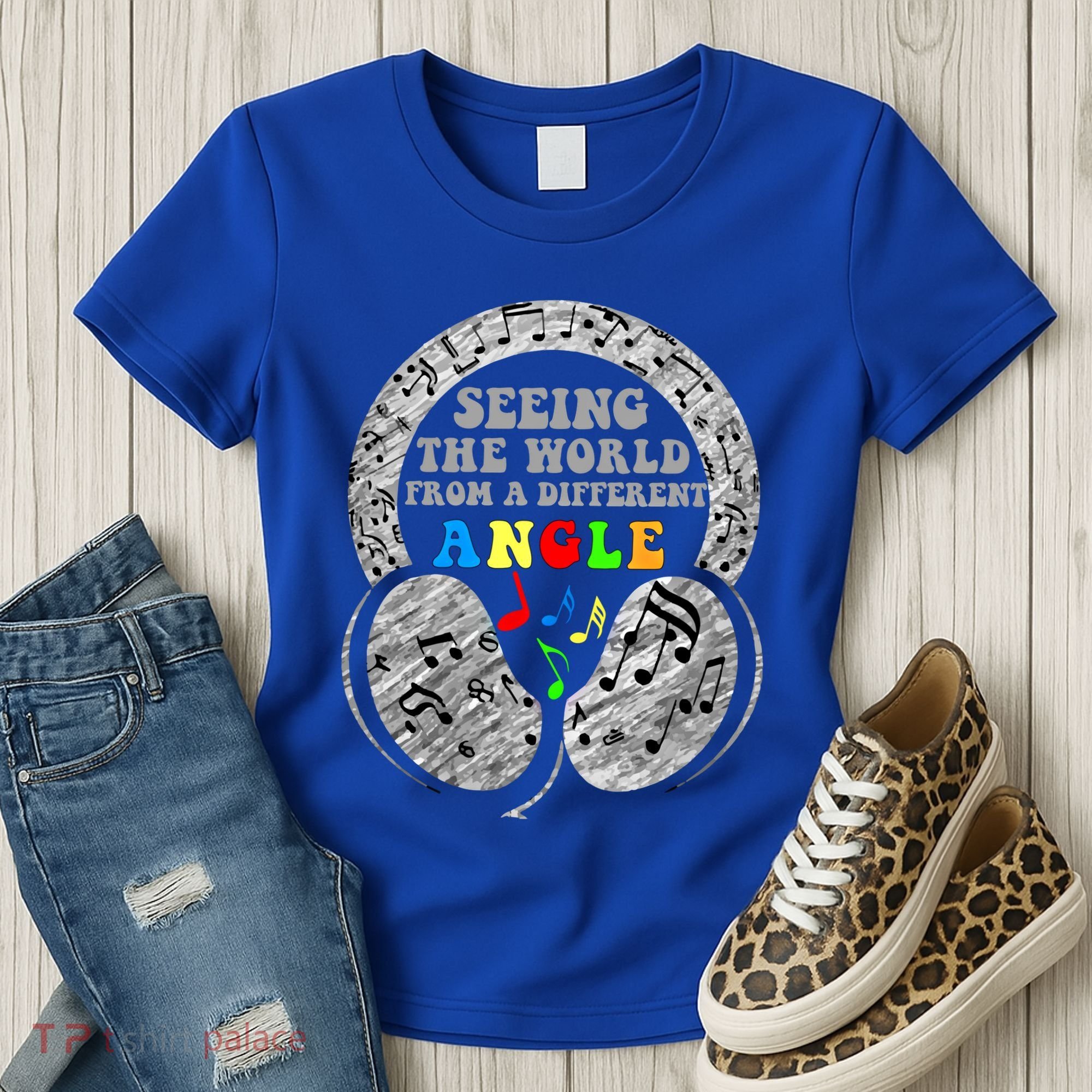 Autism Awareness Seeing The World From A Different Angle Gift Women's T-Shirt