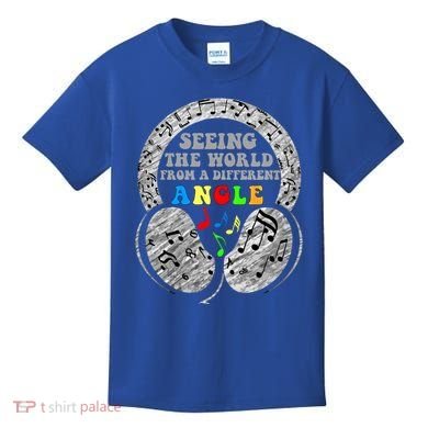 Autism Awareness Seeing The World From A Different Angle Gift Kids T-Shirt