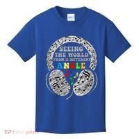 Autism Awareness Seeing The World From A Different Angle Gift Kids T-Shirt thumb 0