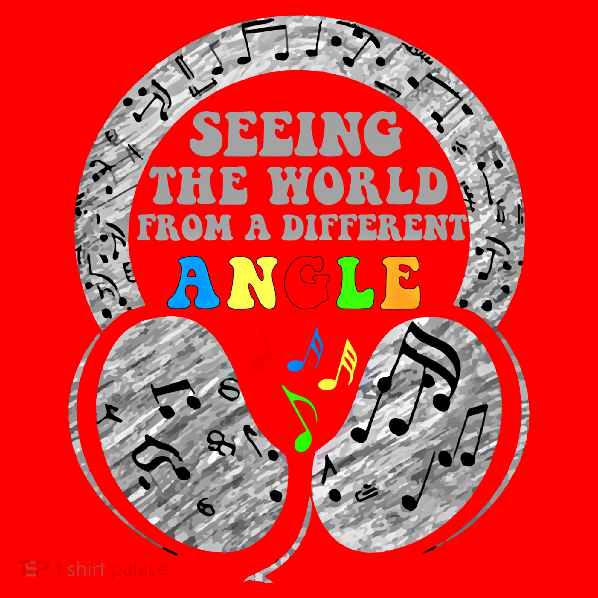 Autism Awareness Seeing The World From A Different Angle Gift Santa Hat