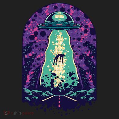 Alien Abduction Space Comfort Colors T-Shirt