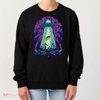 Alien Abduction Space Women's Sweatshirt