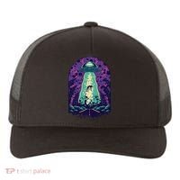 Alien Abduction Space Yupoong Adult 5-Panel Trucker Hat thumb 0