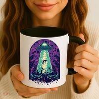 Alien Abduction Space Coffee Mug thumb 3