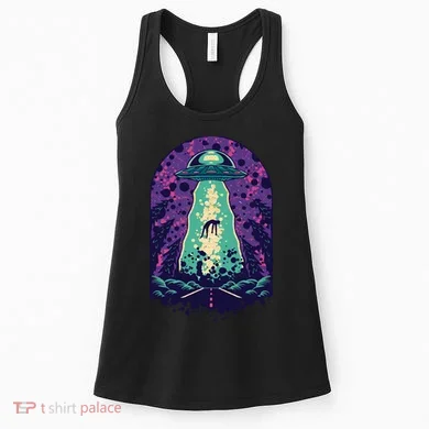 Alien Abduction Space Women's Tank Top