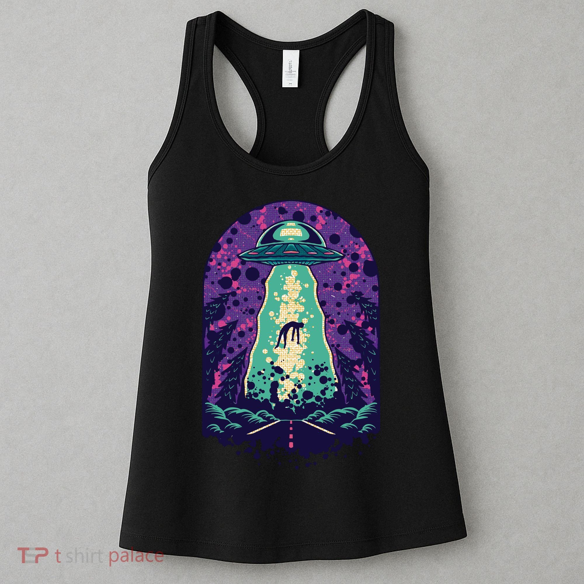 Alien Abduction Space Women's Tank Top