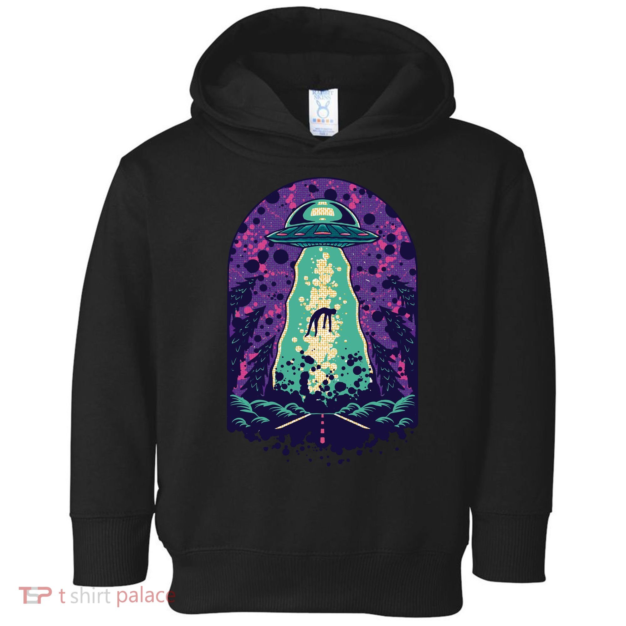 Alien Abduction Space Toddler Hoodie