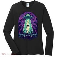 Alien Abduction Space Women's Long Sleeve Shirt thumb 0