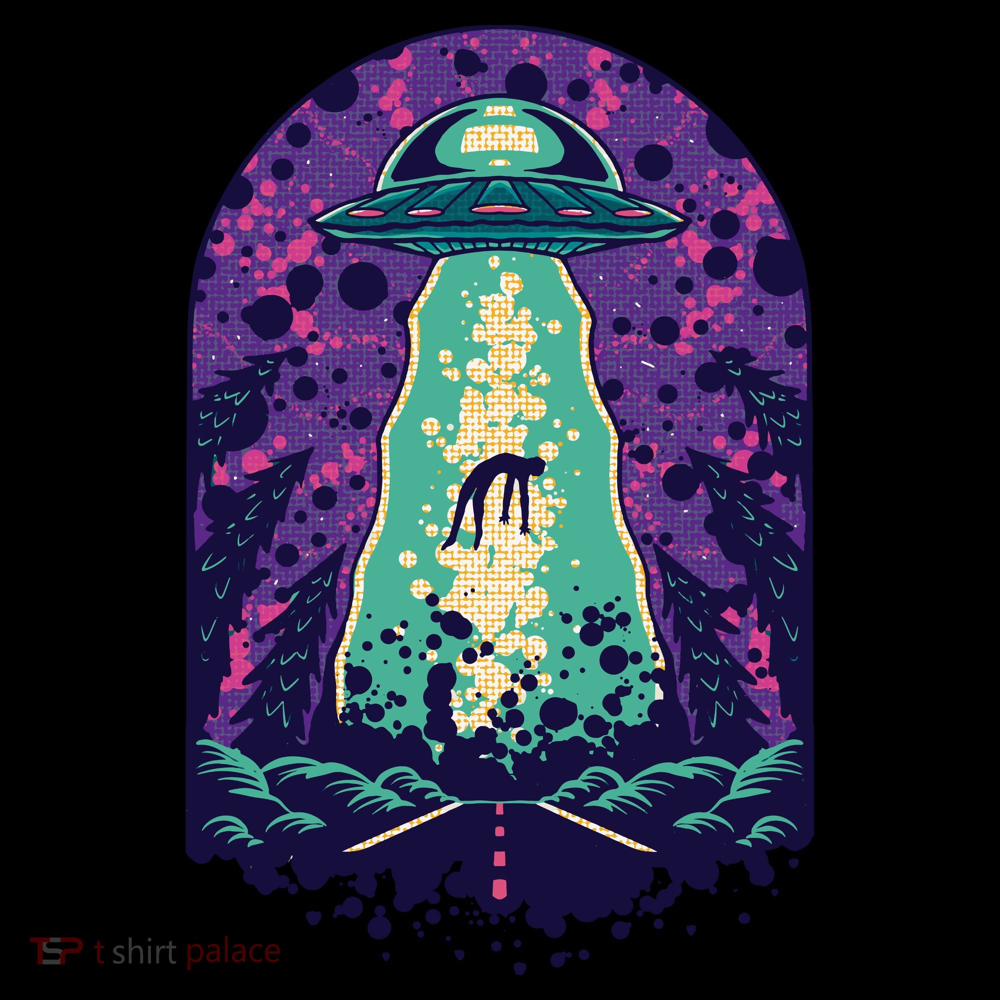 Alien Abduction Space Women's Long Sleeve Shirt