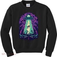 Alien Abduction Space Kids Sweatshirt thumb 0