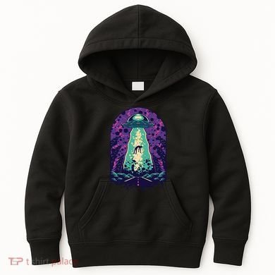 Alien Abduction Space Kids Hoodie