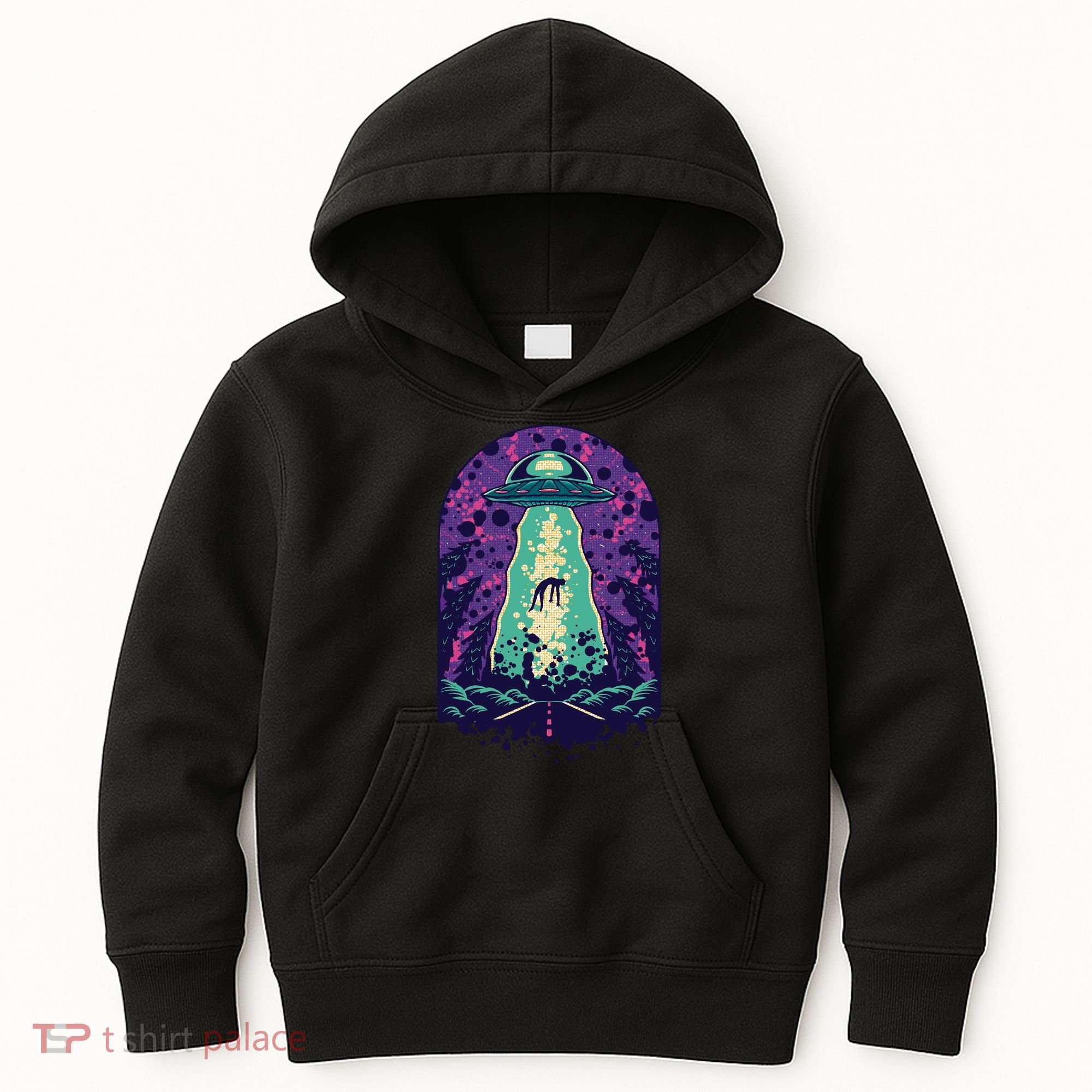 Alien Abduction Space Kids Hoodie