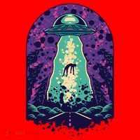 Alien Abduction Space Santa Hat thumb 1