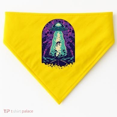Alien Abduction Space USA-Made Doggie Bandana