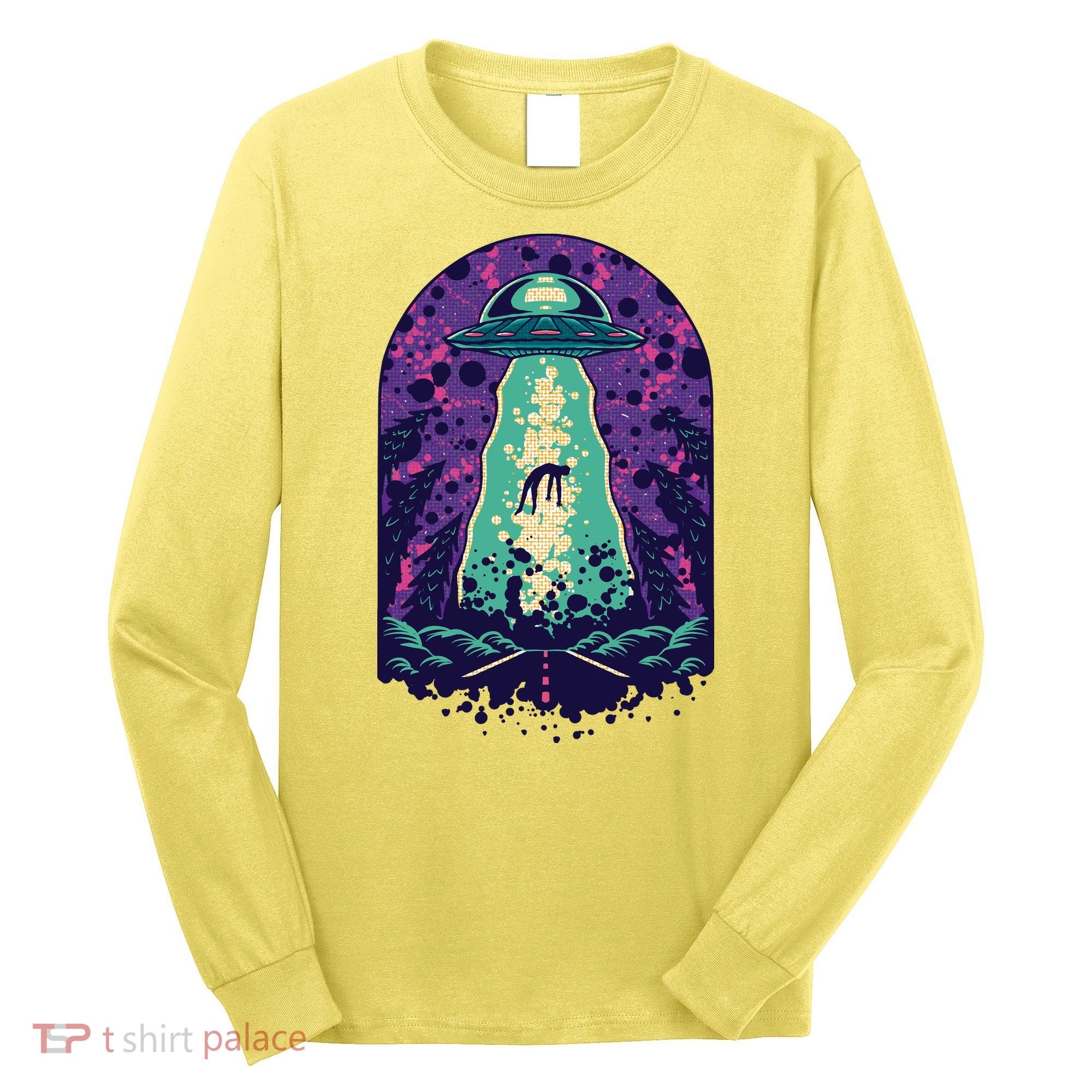 Alien Abduction Space Long Sleeve Shirt